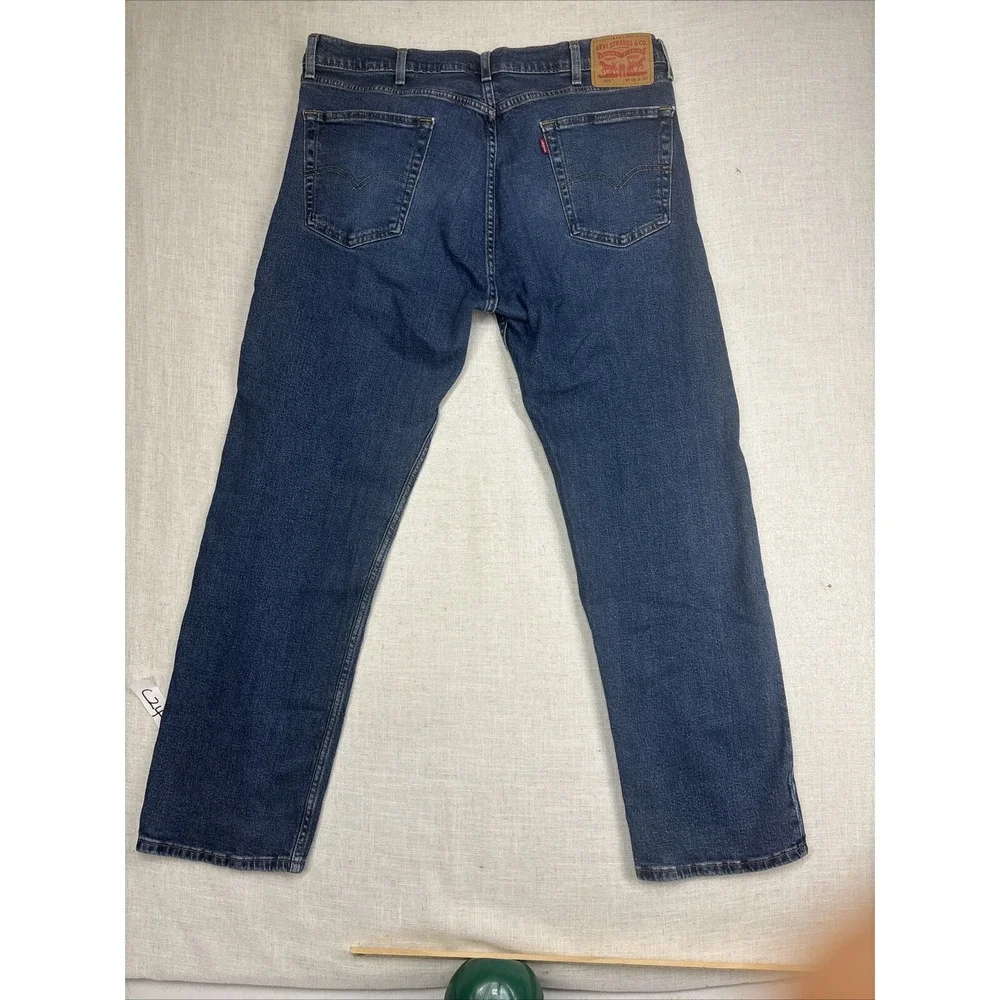 Levi's‎ 505 Jeans Mens 38x32 Blue Medium Wash Denim Regular Fit Stretch Straight